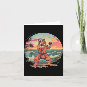 Judo Tiger Beach Judo Taekwondo Kickboxing Martial Card