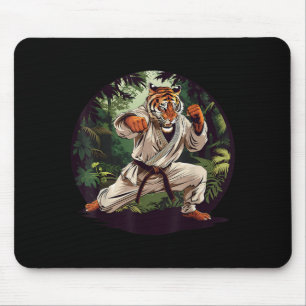 Judo Tiger Forest Judo Taekwondo Kickboxing Mouse Pad