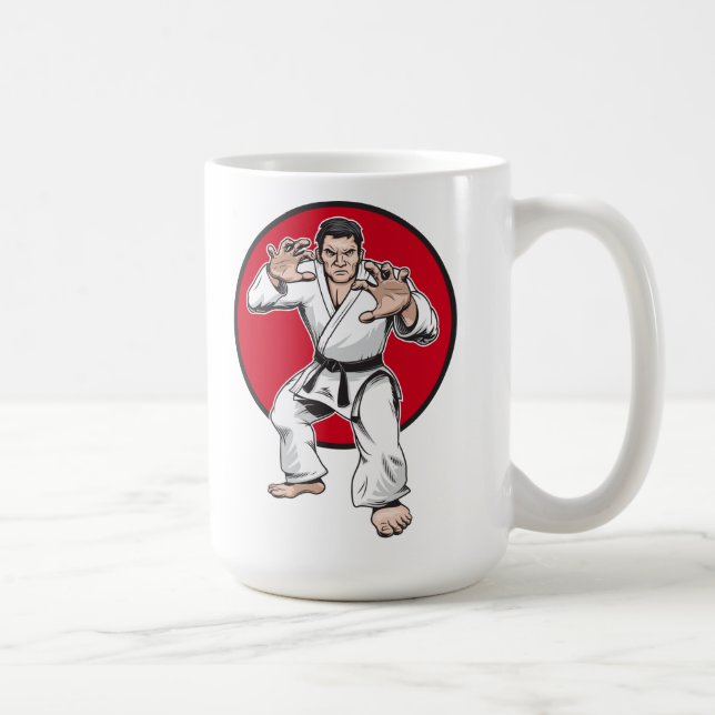 Judo warrior coffee mug (Right)
