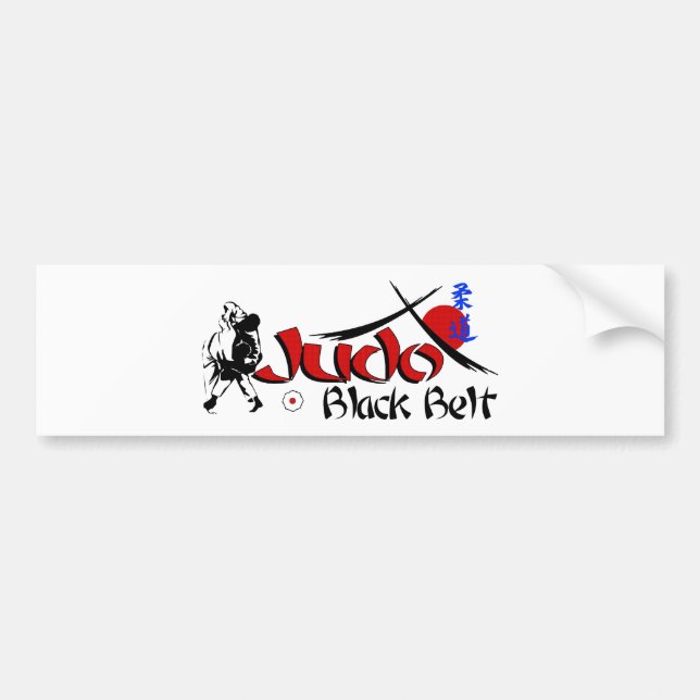 judoblackbelt bumper sticker (Front)