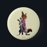 Judy and Nick Best Buds 2 Inch Round Button<br><div class="desc">Zootopia 2 | Judy Hopps and Nick Wilde are best buds,  standing back to back in this fun pose. Carry around your favorite crime-fighting partners on a tote bag,  mug,  or sport on a graphic tee. Catch Hopps and Wilde on even more custom Zazzle merchandise today!</div>