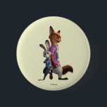 Judy and Nick Best Buds 2 Inch Round Button<br><div class="desc">Zootopia 2 | Judy Hopps and Nick Wilde are best buds,  standing back to back in this fun pose. Carry around your favorite crime-fighting partners on a tote bag,  mug,  or sport on a graphic tee. Catch Hopps and Wilde on even more custom Zazzle merchandise today!</div>