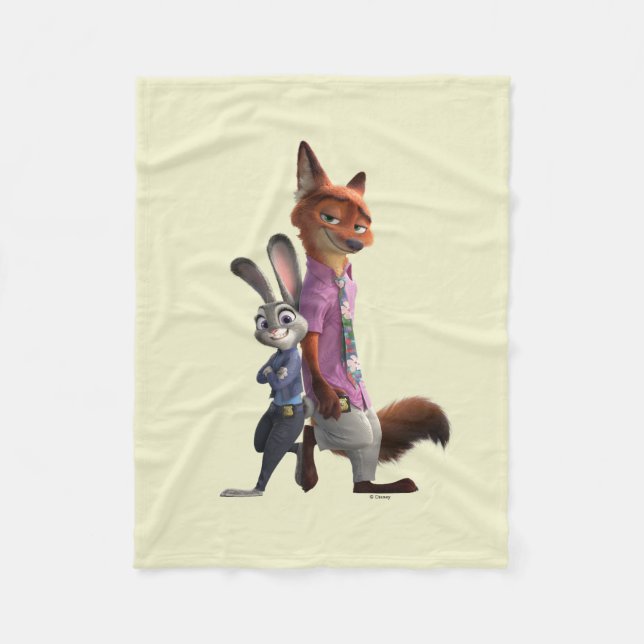 Judy and Nick Best Buds Fleece Blanket (Front)