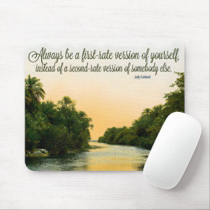 Judy Garland Inspirational Quote "First-rate" Mouse Pad