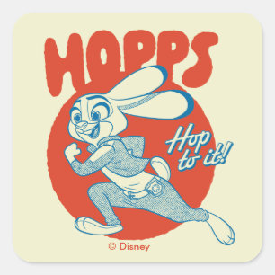 Judy Hopps - Hop to it! Square Sticker