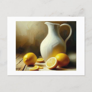 Jug and Lemons, Postcard