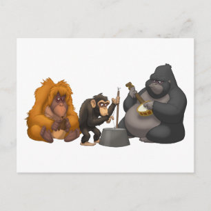 Jug Band of the Apes Postcard