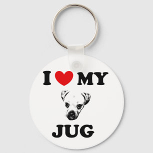 jug dog keychain