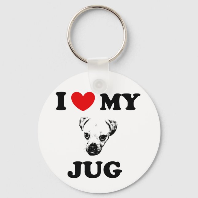 jug dog keychain (Front)