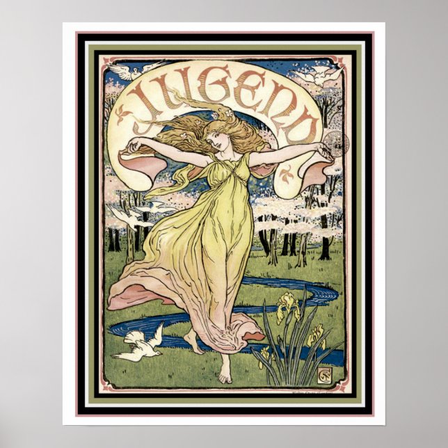 Jugend Art Nouveau Cover 16 x 20 Poster (Front)