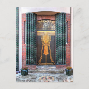 Jugenstil Door Holiday Postcard