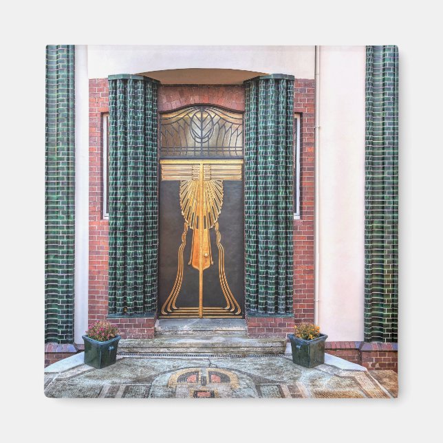 Jugenstil Door Magnet (Front)