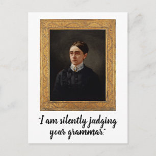 Jugez Silencieusement Votre Grammar Funny Carte Po