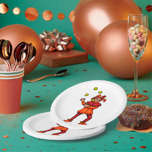 Juggler Paper Plate