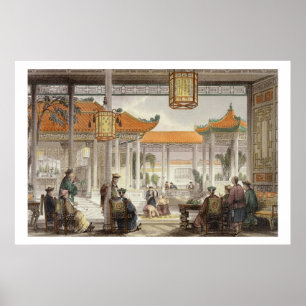 Jugglers Exhibiting in the Court of a Mandarin's P Poster