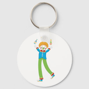 Juggling Clown Keychain