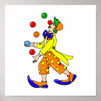 Juggling Clown Poster