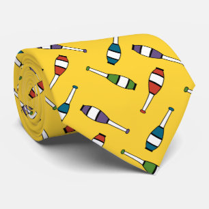 Juggling Club Toss Yellow Tie