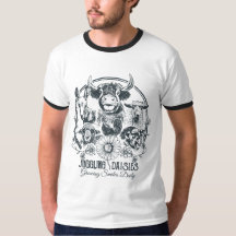 Juggling Daisies Farm Fam Mens Tshirt