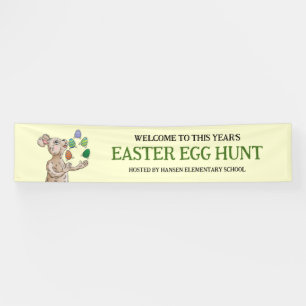 Juggling Easter Bunny Banner