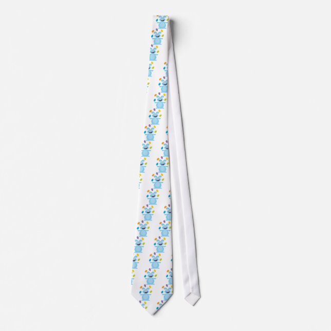 Juggling Easter Bunny Tie (Front)