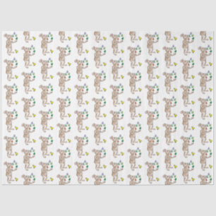 Juggling Easter Bunny Tissue Paper