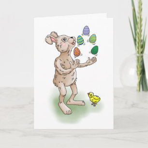 Juggling EasterBunny Brunch Invitation