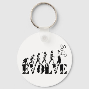Juggling Juggler Juggle Evolution Sports Art Keychain
