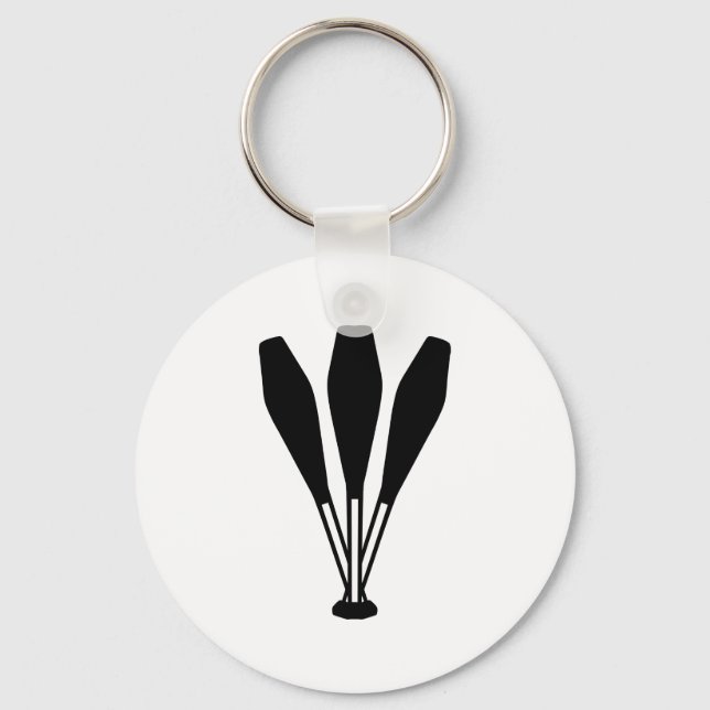 Juggling pins keychain (Front)