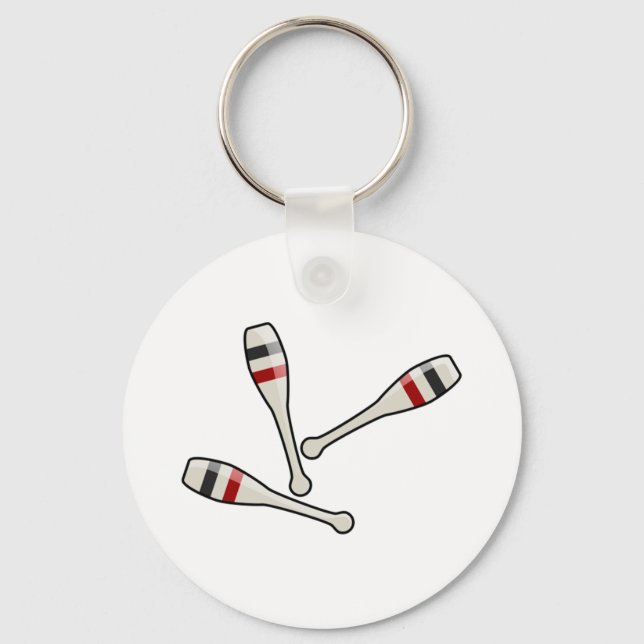 Juggling Pins Keychain (Front)