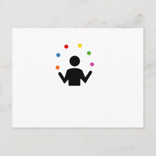 Juggling Postcard