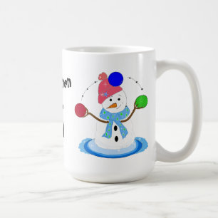 Juggling Snowman Coffee Mug