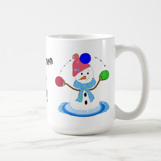 Juggling Snowman Coffee Mug