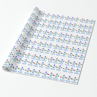 Juggling Snowmen Wrapping Paper