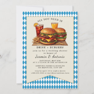 Juice and Burgers  Invitation