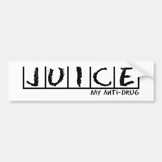 Juice Anti-Drug Bumper Sticker (Front)