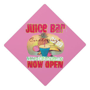 Juice Bar Sign Thunder_Cove Graduation Cap Topper