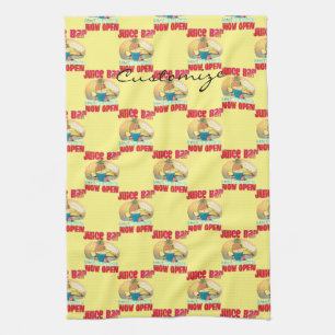 Juice Bar Sign Thunder_Cove Kitchen Towel