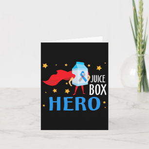 Juice Box Hero Type 1 T1d Diabetes Diabetic Awaren Card