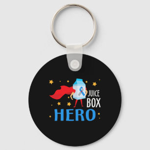 Juice Box Hero Type 1 T1D Diabetes Diabetic Awaren Keychain