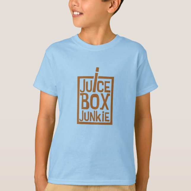 Juice Box Junkie Orange T-Shirt (Front)
