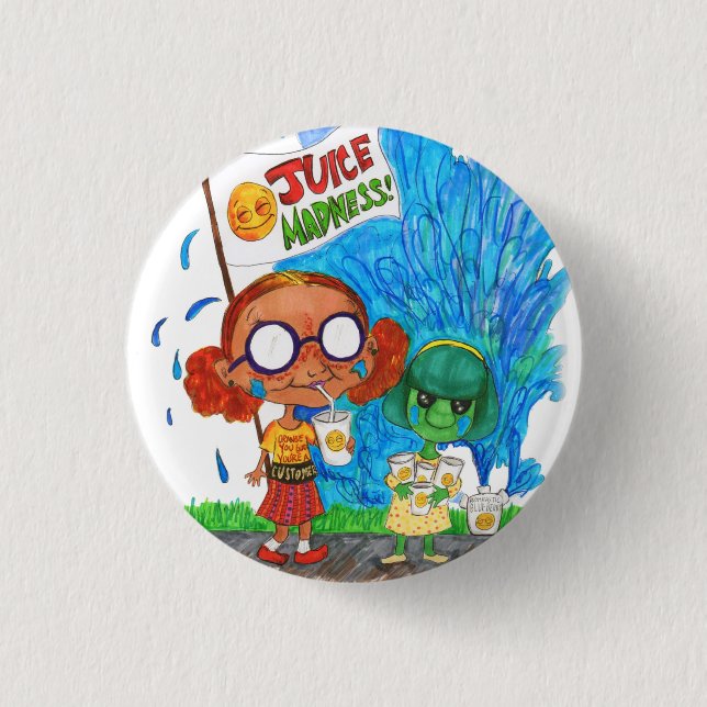 Juice Madness 1 Inch Round Button (Front)