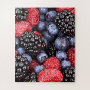 Juicy and Ripe Berry Fruit Medley Jigsaw Puzzle