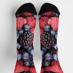 Juicy and Ripe Berry Fruit Medley Socks