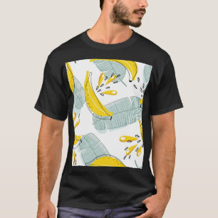 Juicy Bananas Bright Vintage Pattern T-Shirt