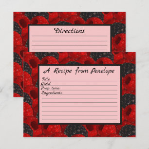 Juicy Berry Motif et nom écrire sur la carte de re