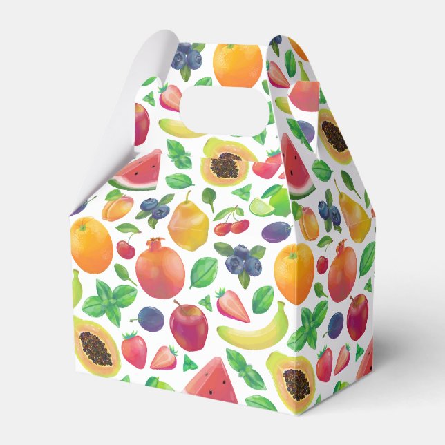 Juicy bright fruits  favor box (Front Side)