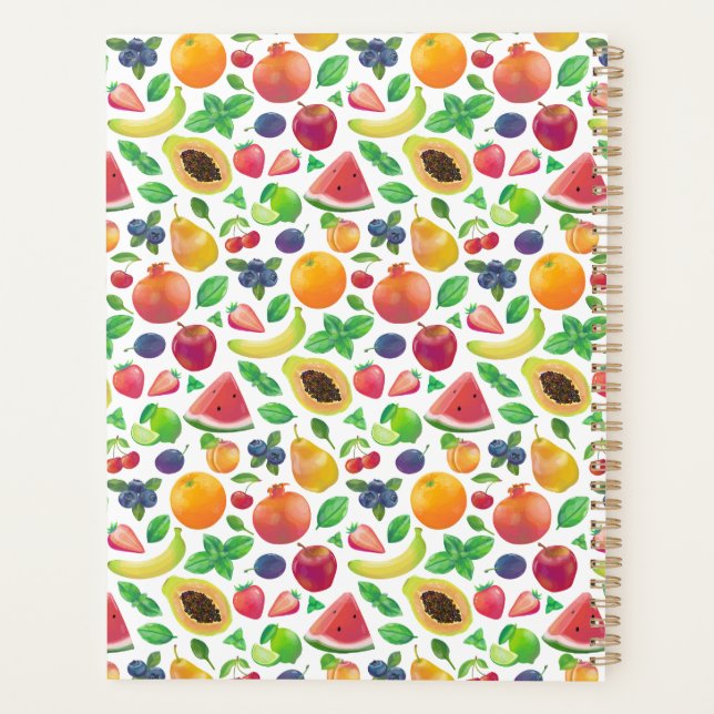 Juicy bright fruits  planner (Back)