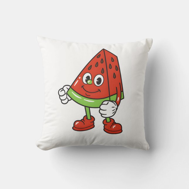 Juicy Buddy Throw Pillow (Front)