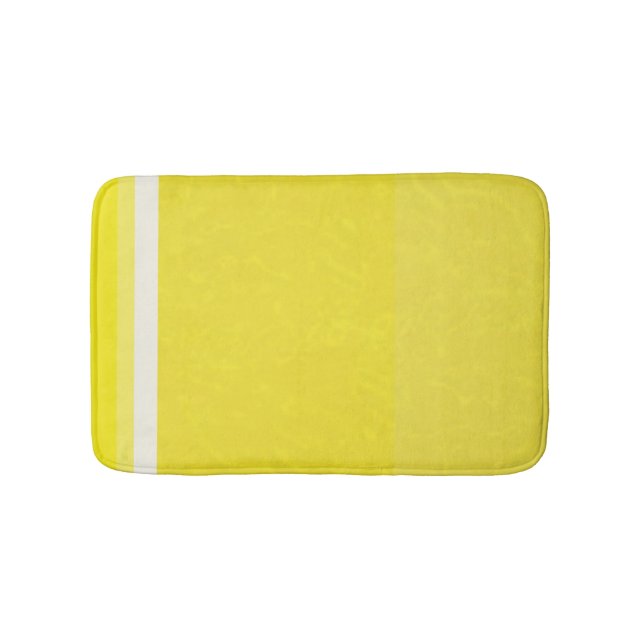 Juicy Citrus Lemon Fruit Slice Colours Bath Mat (Front)